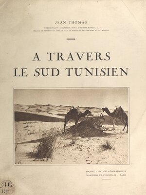 cover image of À travers le Sud Tunisien